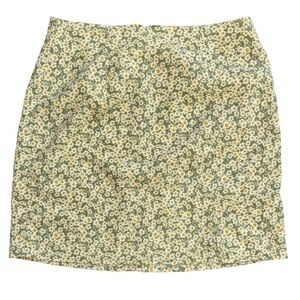 Aeropostale XS Women’s Floral Green Mini Skirt Y2K Preppy Girly Flower